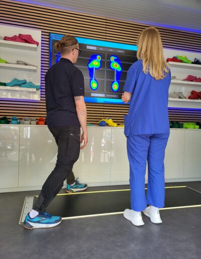 Analyse im Fit Trailer beim Gesundheitstag mit nordiska