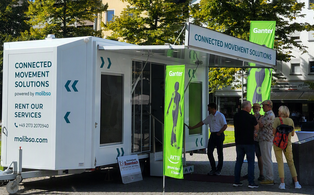 Der Fit Trailer bei einem Ganter Aktiv Event in Koblenz